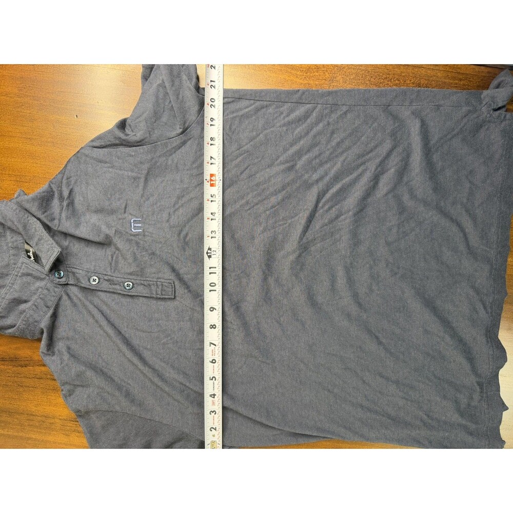 TravisMathew Polo Shirt Mens Large Gray Performance Golf Stretch Casual Soft - Picture 10 of 10